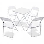 Conjunto Mesa c/4 Cadeiras Asia - Branco - Metalmix