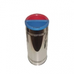 Lixeira Mix Redonda 25L Inox com 2 Recipientes de 12,5L 